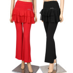 C137 이단별망바지 노브댄스 댄스복 라인 라틴 모던 사교 웰빙 공연복 단체 국산 상의 바지 치마