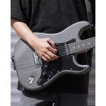 도너 일렉트릭 39 초급 키트 앰프 클래식 SSS 픽업 긱백 튜너 카포 스트랩 픽 레슨 Matte DST-80