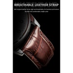 OLEVS 남성용 시계 읽기 쉬운 캐주얼 가죽 데이트 방수 페이스 손목시계 all G5653