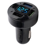 QC3 0 PD USB 차량용 충전기 용 4 디지털 LED 전압계 12V 24V 고속 충전-담배-라이터 어댑터 소켓