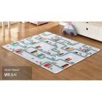 아카시아리빙 캐릭터 pvc 쿠션놀이매트 도로 키재기 초특대 아기백일 남아 동물농장