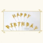 다인1412 HBD 알파벳 케이크초 해피버스데이초 생일초 생일파티장식