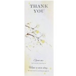 플라워 감사 세로 스티커 벚꽃