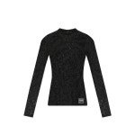 베르사체 진 꾸뛰르 Lace-like 롱 슬리브 티셔츠 78GAH611 J0200-899 131805145