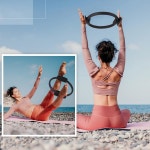 사이후드 필라테스 링 11 81 서클 요가 매직 경량 유연 운동 기구 피트니스 물리 저항 팔다리 6