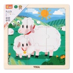 어린이집 아기교구 나무퍼즐 양 3세 목재완구 뇌건강 원목