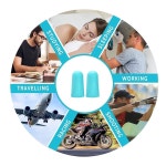 LYSIAN 울트라 소프트 폼 이어플러그 수면 소음 제거 촬영 여행 작업용 38dB SNR 31dB NRR 사운드 차단-60쌍 팩 레이크 Flesh Color