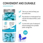 LYSIAN 울트라 소프트 폼 이어플러그 수면 소음 제거 촬영 여행 작업용 38dB SNR 31dB NRR 사운드 차단-60쌍 팩 레이크 Flesh Color