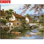 명화 서양화 풍경화 캔버스 유화 그림 번호대로 색칠하기 CHUIFU
