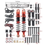 RCUBAM RC 충격 흡수 댐퍼 2pc 후면 캔틸레버 서스펜션 키트 흡수기 업그레이드 부품 1 10 스케일 크롤러 차량용 TRX-4