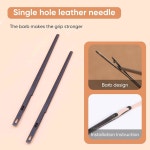 올클린 2PCS 재봉 가죽 바늘 매뉴얼 끈끈이 싱글 프롱 스틸 공예 도구 핸드 스티칭용 수제 Type A-30PCS