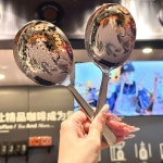 스텐 서빙스푼 왕수저 호텔 요리 조식 주걱 국자 대왕 316 구멍 없는 큰 숟가락