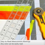 재봉 자 5개의 퀼팅 3 x 17 1 5 12 10 1 6 아크릴 미끄럼 방지 링이 자르기 앤 and