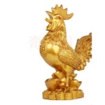뒤뜰용 실물 높이 소품 동물 토끼 세라믹 십 사자 황금닭조각상 모형 장닭 인테리어 6 오일 머니