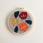 세송이꽃 펀치니들 키트 DIY 자수 수틀 세트