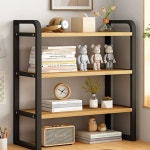 책상용선반 책꽂이인테리어 책상 책상위 선반 책장 홑겹 호두 화이트랙 30장