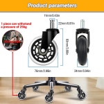 유니버설 음소거 캐스터 50KG 휠 교체 사무실 의자 회전 롤러 360 학위 바퀴 가구 하드웨어 1-5PCS