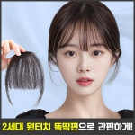 리브릭 원터치 시스루뱅 앞머리 가발 1개