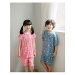 코지이지 유성 구름고양이 유아동 반팔 상하세트 레이온 냉감소재 여름잠옷 파자마 해당사항없음 남아70호