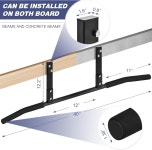ATENTO 풀업 바 친업 바 천장 마운트 홈 헬스장용 운동 빔 크로스핏 - 튼튼한 폼 그립 간편한 1 A Joist Mounted Pull Up