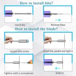 빛이 전기 각인 펜 44비트 미니 DIY 에칭 기계 USB 충전식 무선 회전 도구 금속 목재 유리 플라스틱용 다크 Dark