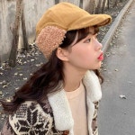 겨울 안감 여자 뽀글이 룩 모자 방한 여행 귀달이