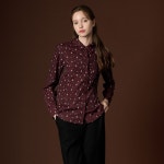 BCBG BCBG 토리버드 프린트 BL 반팔티 데일리룩 민소매 66 버건디 65 B3F8B421
