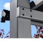 렉산 야외 파고라 스카이어닝 조립식 테라스 스카이 썬룸 3 덩굴손잡이