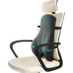 사무용 의자를 위한 드리머 카 하이 백 서포트 편안함 자세 개선을 전체 - 의자용 메모리 폼 요추 지지대 베개 리클라이너 24 17 7 4 7 inches