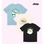 지프 지프 Jeep 50392 공용 플라워 반팔티셔츠 4 394 L 100