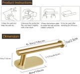 조포피 화장지 홀더 - 욕실용 셀프 접착식 벽걸이 SUS 304 스테인리스 스틸 명령 스트립 롤 드릴링 매트 Matte 1PCS