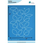 풀 라인 스텐실 - 구불구불한 잎 자유로운 움직임을 위한 엣지 투 템플릿 국내산 핸드 앤 롱암 퀼팅 30430