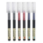 번짐없는 속건성 액체잉크 중성펜 부드러운 필기감 학생 시험용 0 검 파 빨