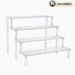 아크릴 계단식 투명 스탠드 미니 20X8 홑겹 장식장