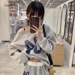 Cwadun 봄 긴 소매 한 목 땀 세트 여성 L SS322