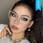 안경테 프레임 고양이 눈 모양 푸른 빛 안경