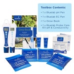 블루랩 PENSTP pH 전도성 스타터 팩 - 온도 측정 방수 펜 프로브 케어 키트가 포함된 정밀 영양 용액 관리 키트