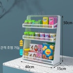 간식진열대 편의점 선반 매대 약국 가판대 1개 화이트3단