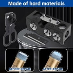 구오쿠 11-in-1 풀 큐 팁 교체 키트 당구 셰이퍼 애호가를 위한 휴대용 테이블 액세서리 키트