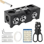 구오쿠 11-in-1 풀 큐 팁 교체 키트 당구 셰이퍼 애호가를 위한 휴대용 테이블 액세서리 키트