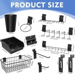 다양한 도구를 정리할 수 BeapTcely 43개 슬랫월 액세서리 정리 키트 후크 선반 바구니 빈 컵 드라이버 홀더