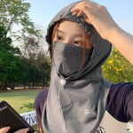 남녀공용 라이더 페이스 끈조절 일체형 마스크 UPF50