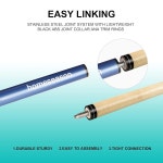 초급 상업용 가정용 엔터테인먼트를 위한 섬유 가죽 팁 4가지 색상의 57 풀 큐 스틱