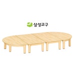 삼성교구 자작나무 무늬 안전책상 영아용 높이23 어린이집책상 안전테두리 자작무늬 사각책상 1개