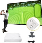 Golf Simulator 임팩트 스크린 198 1 x 147 78 x 58 훈련용 실내 시뮬레이터 골프 연습