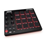 AKAI 프로페셔널 - 16개의 MPC 드럼 패드 6개의 할당 가능한 노브 노트 반복 풀 레벨 버튼 프로덕션 소프트웨어가 포함된 USB MIDI... 