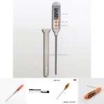 대윤계기 탐침온도계 오븐 온도계 디지털 온도 튀김 수족관 요리 탕 조리용 휴대용 음식 식품 산업용 방수 HDT-1