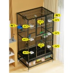 앵무새 케이지 앵무새장 대형 새장 세트1 81x46 철장 둥지 놀이터 세트1 81 46 5 175 세트1 81 46 5 175 5