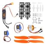 RC 항공기용 2212 브러시리스 모터 40A SG90 서보 6035 프로펠러 액세서리 키트 KV2200 XT60T