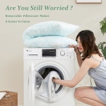 베개 커버가 드림푸드 쿨링 바디 베개 조절 가능한 파쇄 메모리 폼 임신용 롱 풀 침대 - 세탁 부드러운 양면 커버 20x54